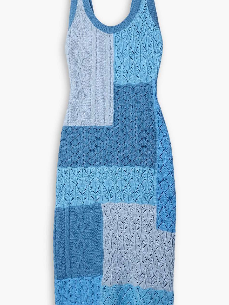 darrell fringed crocheted cotton midi dress