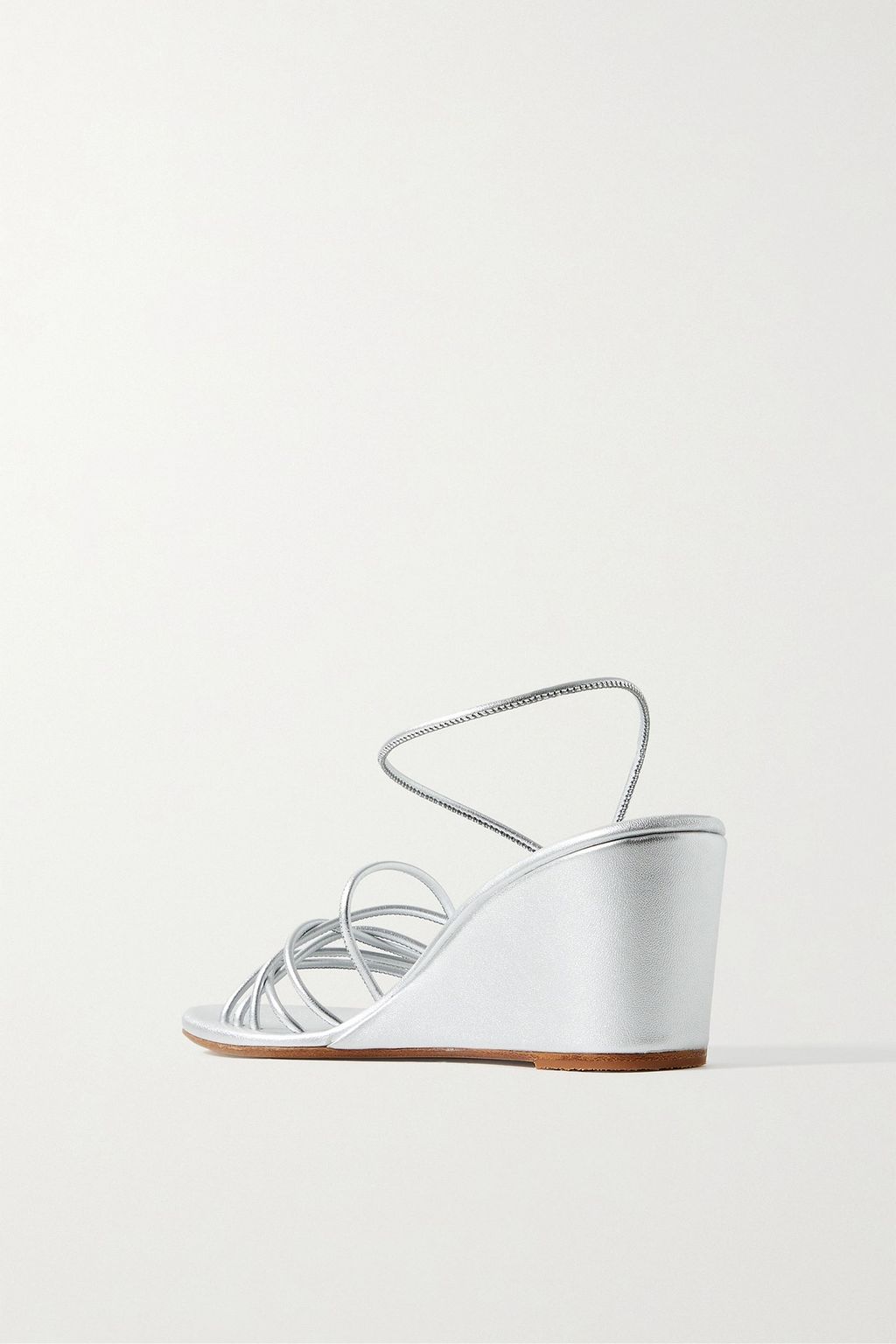 ANCIENT GREEK SANDALS 바실리사 메탈릭 가죽 웨지 샌들
