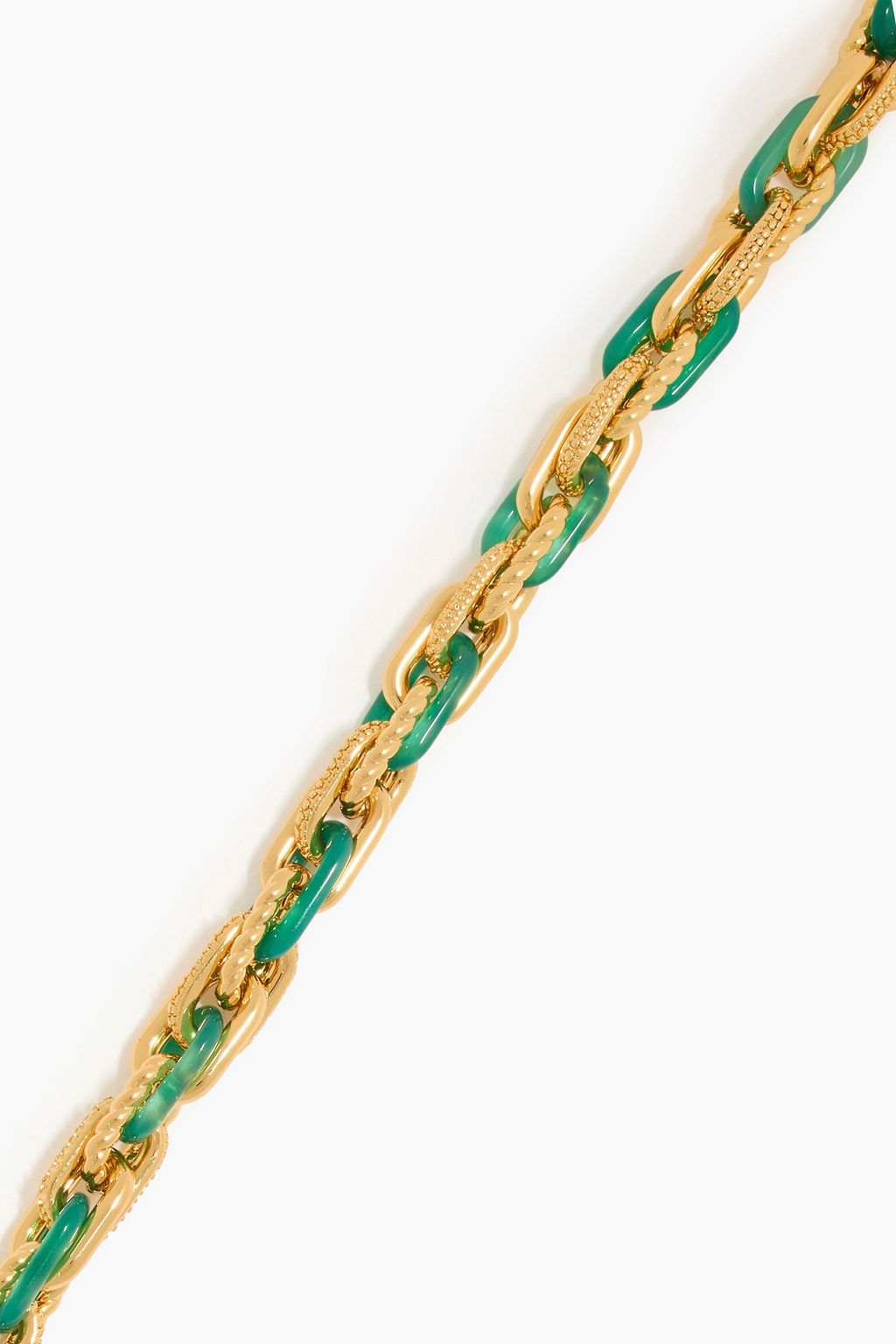 ZIMMERMANN Gold-tone agate necklace