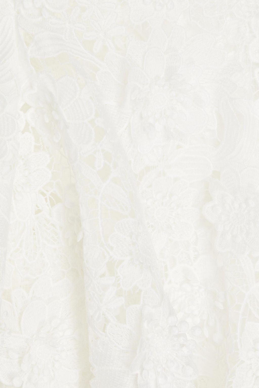 ZIMMERMANN Cropped guipure lace top