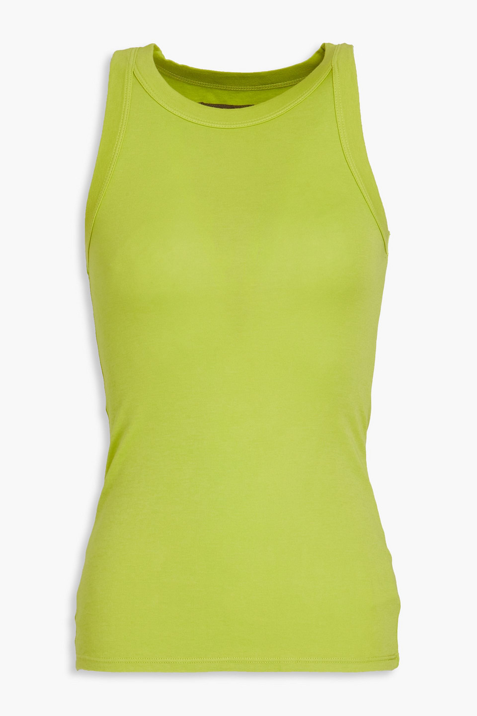 Enza Costa Tanktop Aus Pima-baumwoll-jersey In Lindgrün