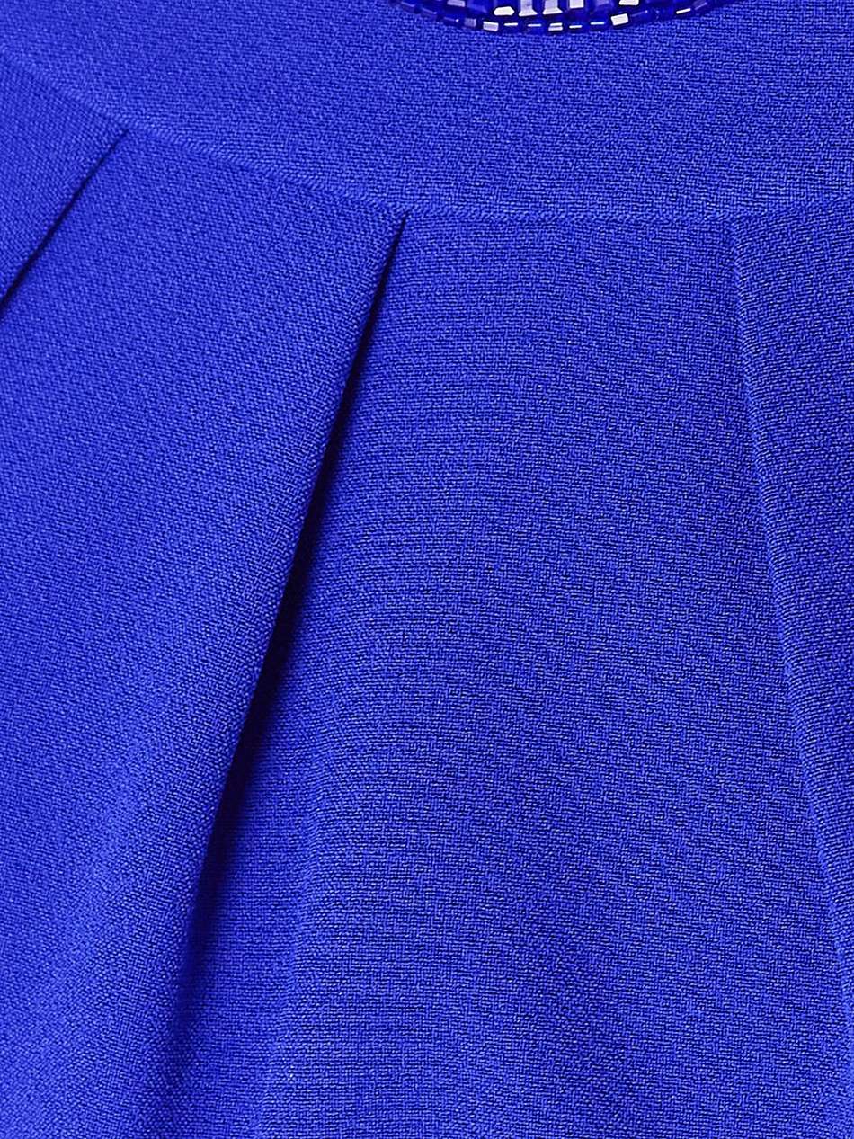 bead-embellished crepe halterneck gown