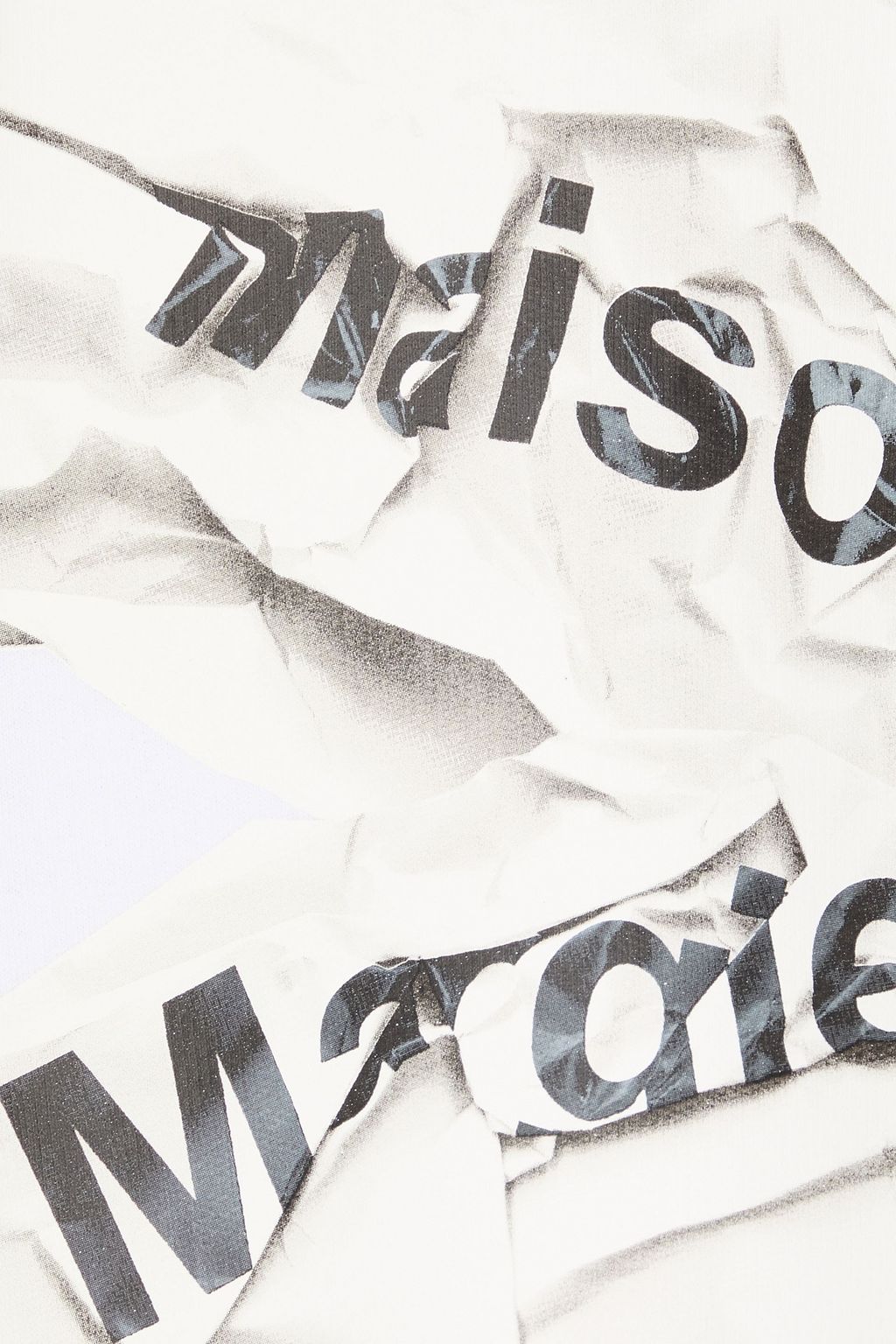 MAISON MARGIELA Printed French cotton-terry sweatshirt