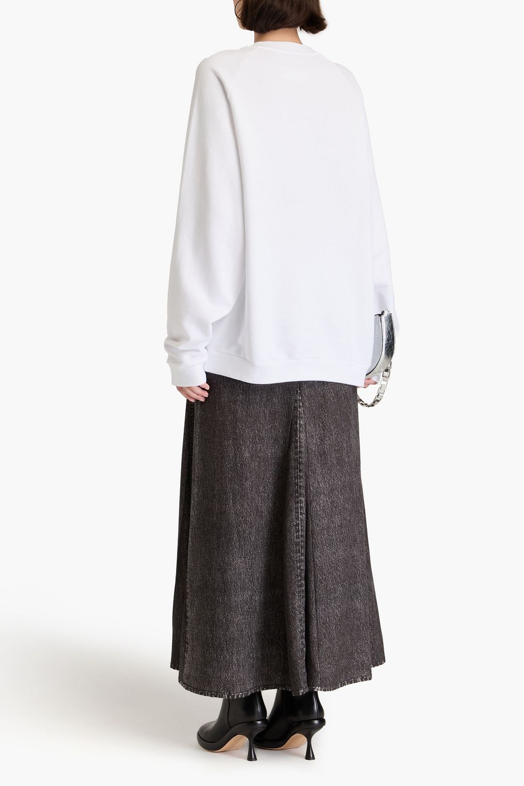 MAISON MARGIELA Printed French cotton-terry sweatshirt