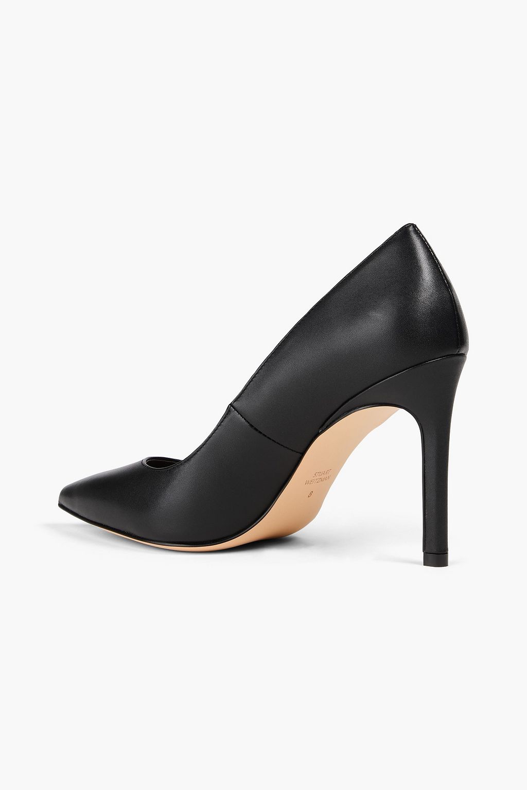 STUART WEITZMAN حذاء ليه 95 بكعب عالٍ من الجلد
