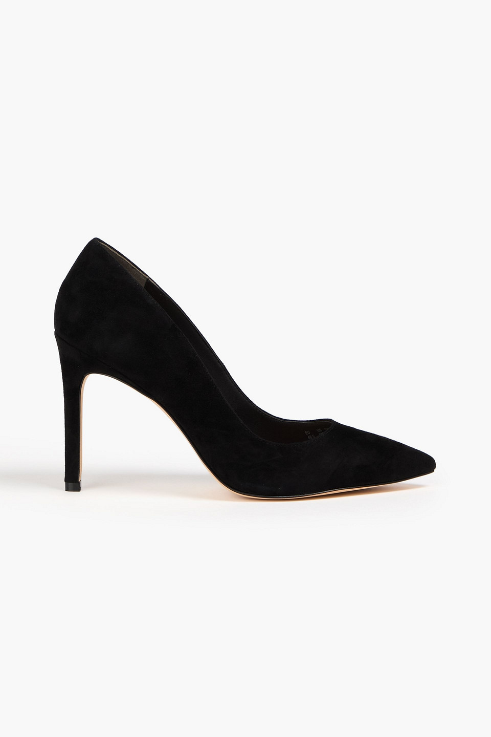 Stuart Weitzman Leigh 95 Suede Pumps In Black