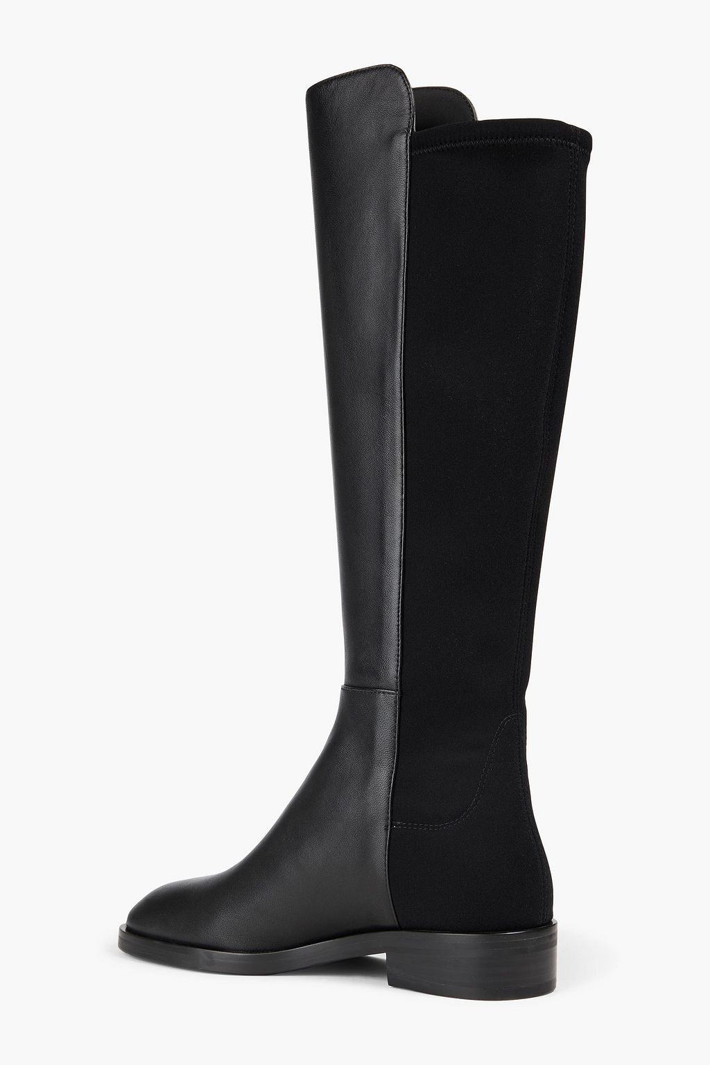 STUART WEITZMAN بوت بطول الركبة "كيلان سيتي" من الجلد وميكرو ستريتش
