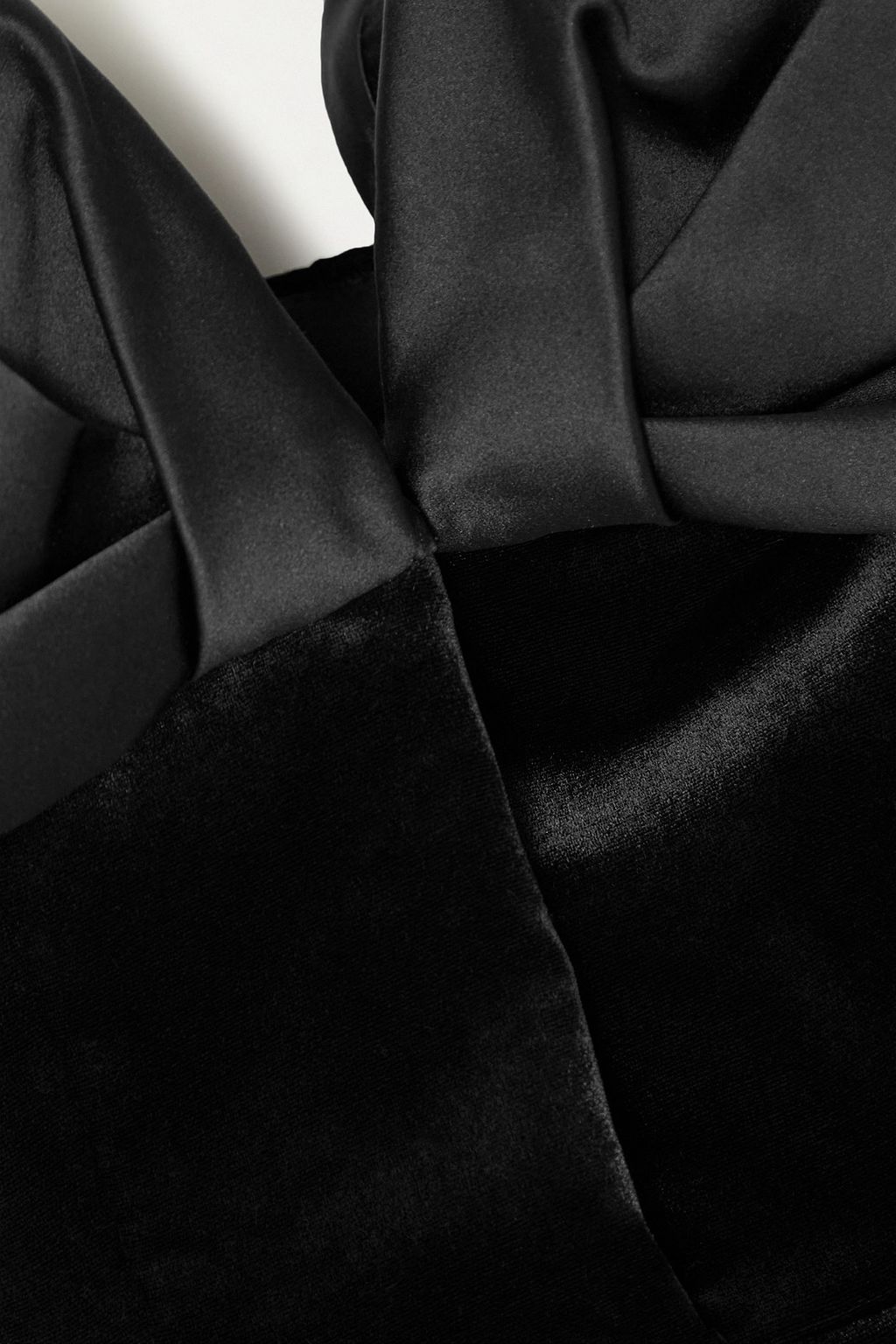 SAFIYAA Elle duchesse-silk and velvet blouse
