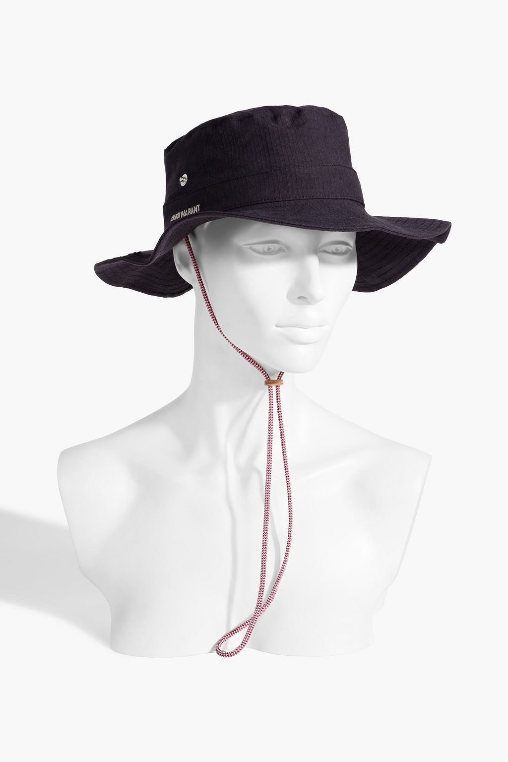ISABEL MARANT Embroidered linen-blend ripstop bucket hat