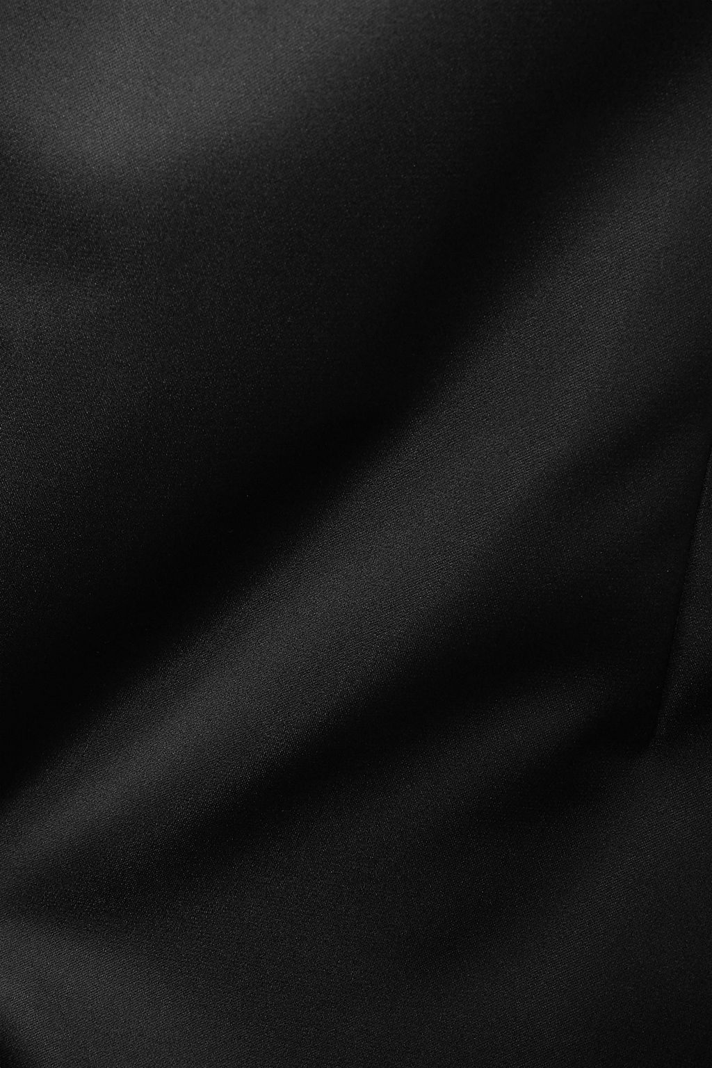 LANVIN Cape-effect strapless sateen bustier top