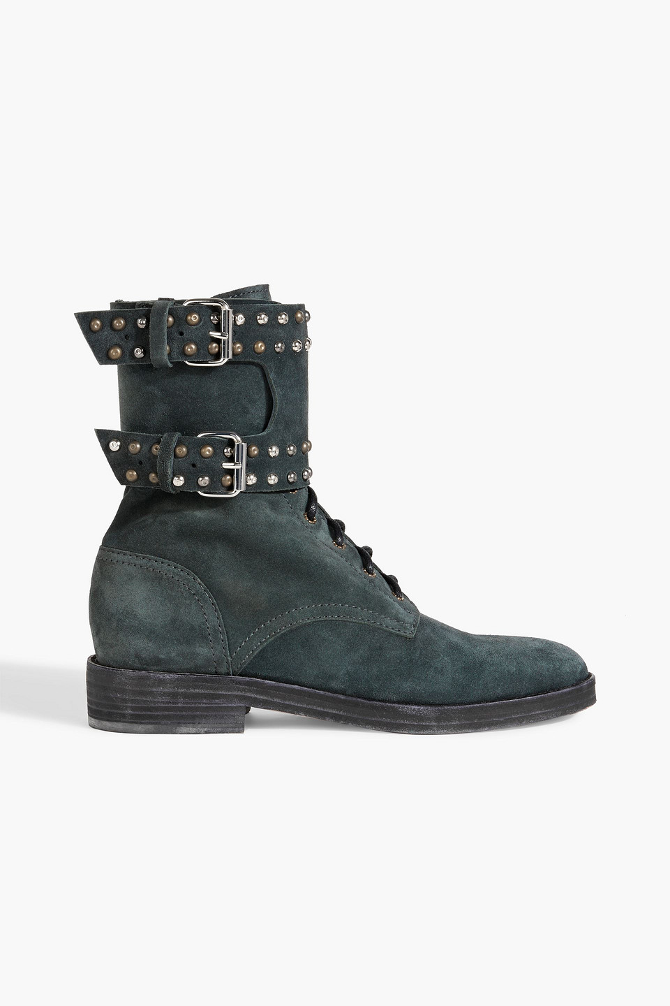 Isabel Marant Woman Ankle Boots Steel Grey Size 7 Calfskin In Storm Blue
