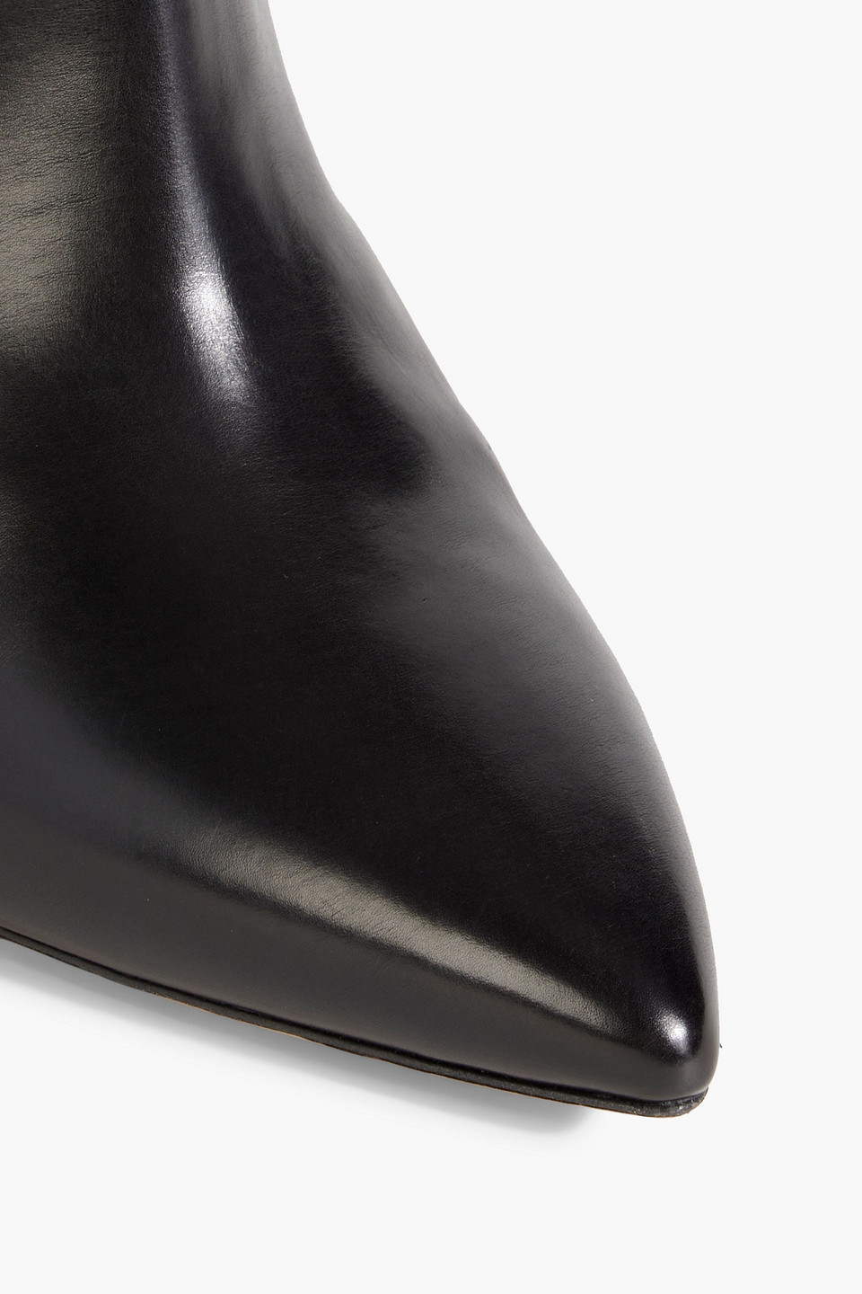 Isabel Marant Lunder High Heels Ankle Boots In Black Leather In Black