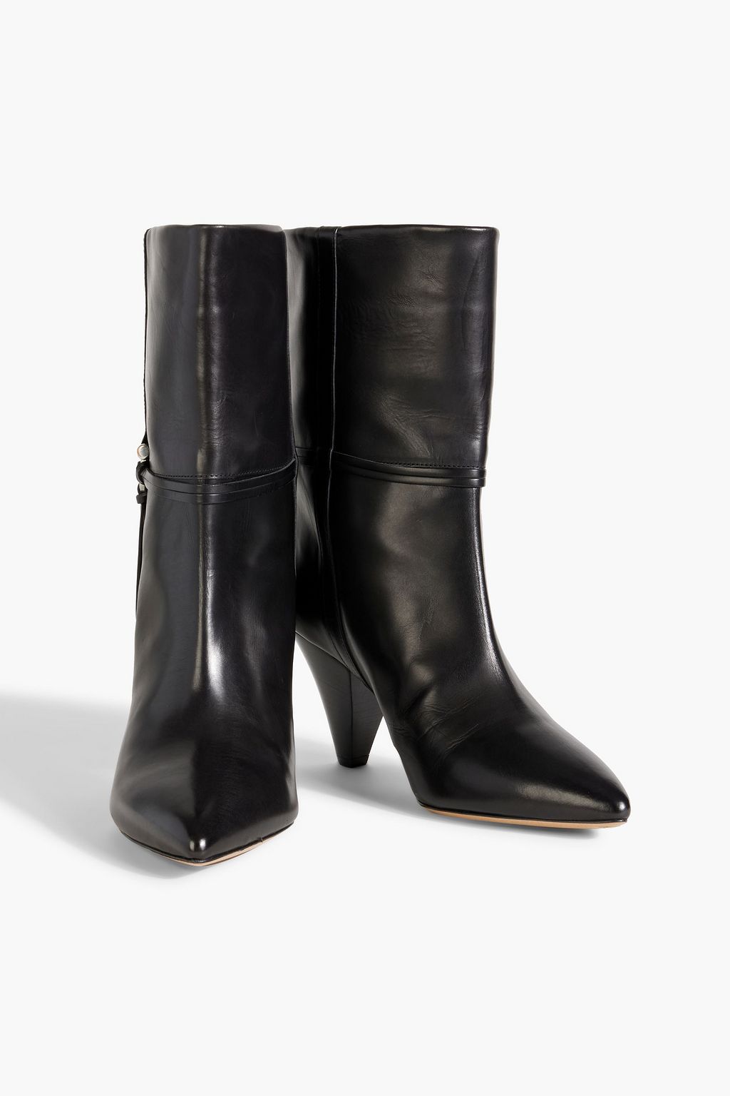 ISABEL MARANT Lilet embellished leather ankle boots