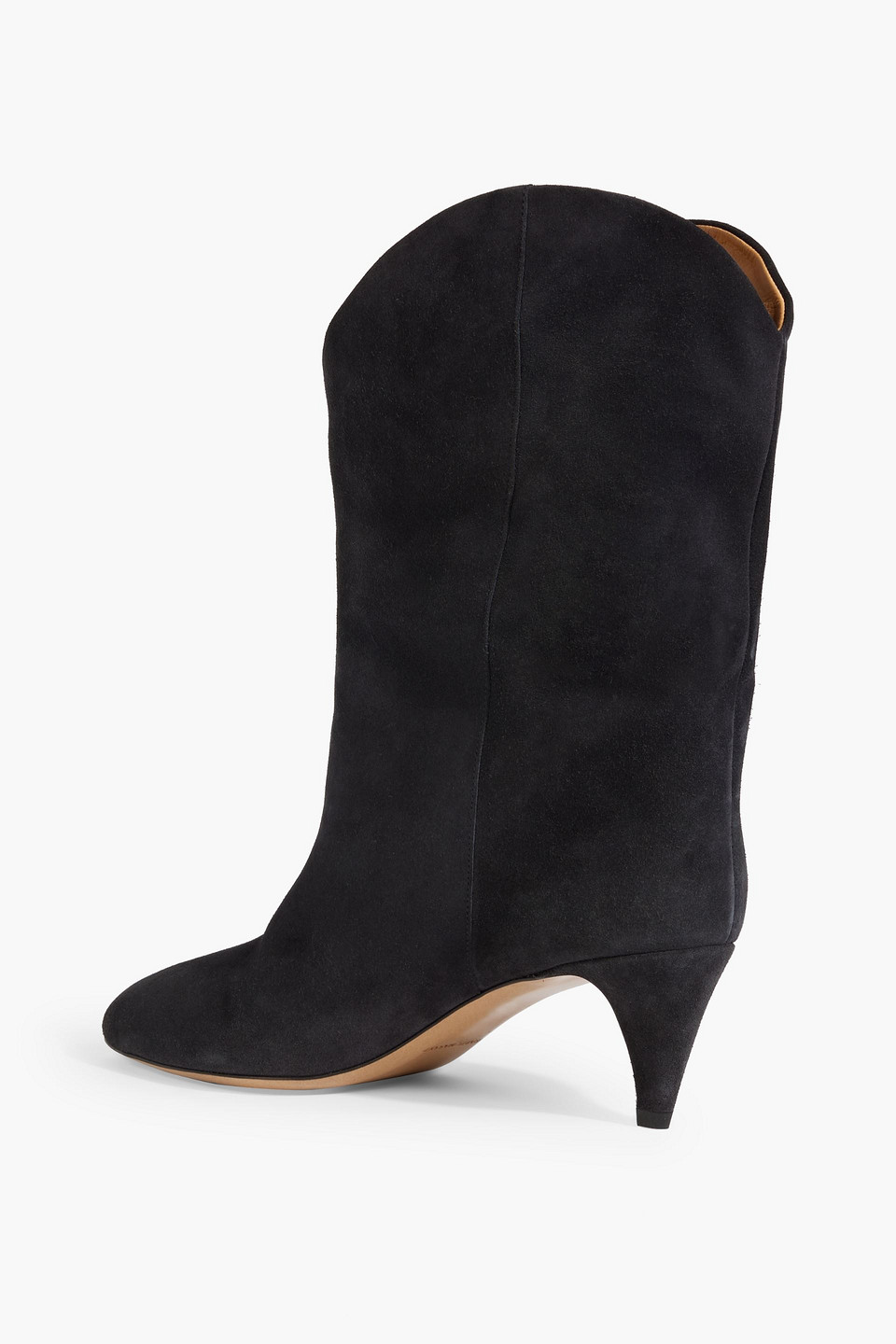 Shop Isabel Marant Dernee Suede Ankle Boots In Charcoal