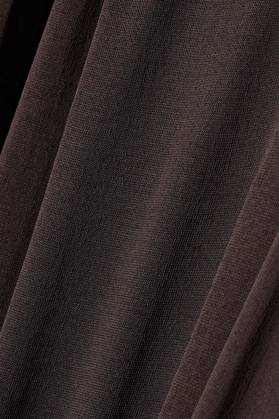 MICHAEL KORS COLD-SHOULDER RIBBED-KNIT AND JERSEY TURTLENECK MAXI DRESS