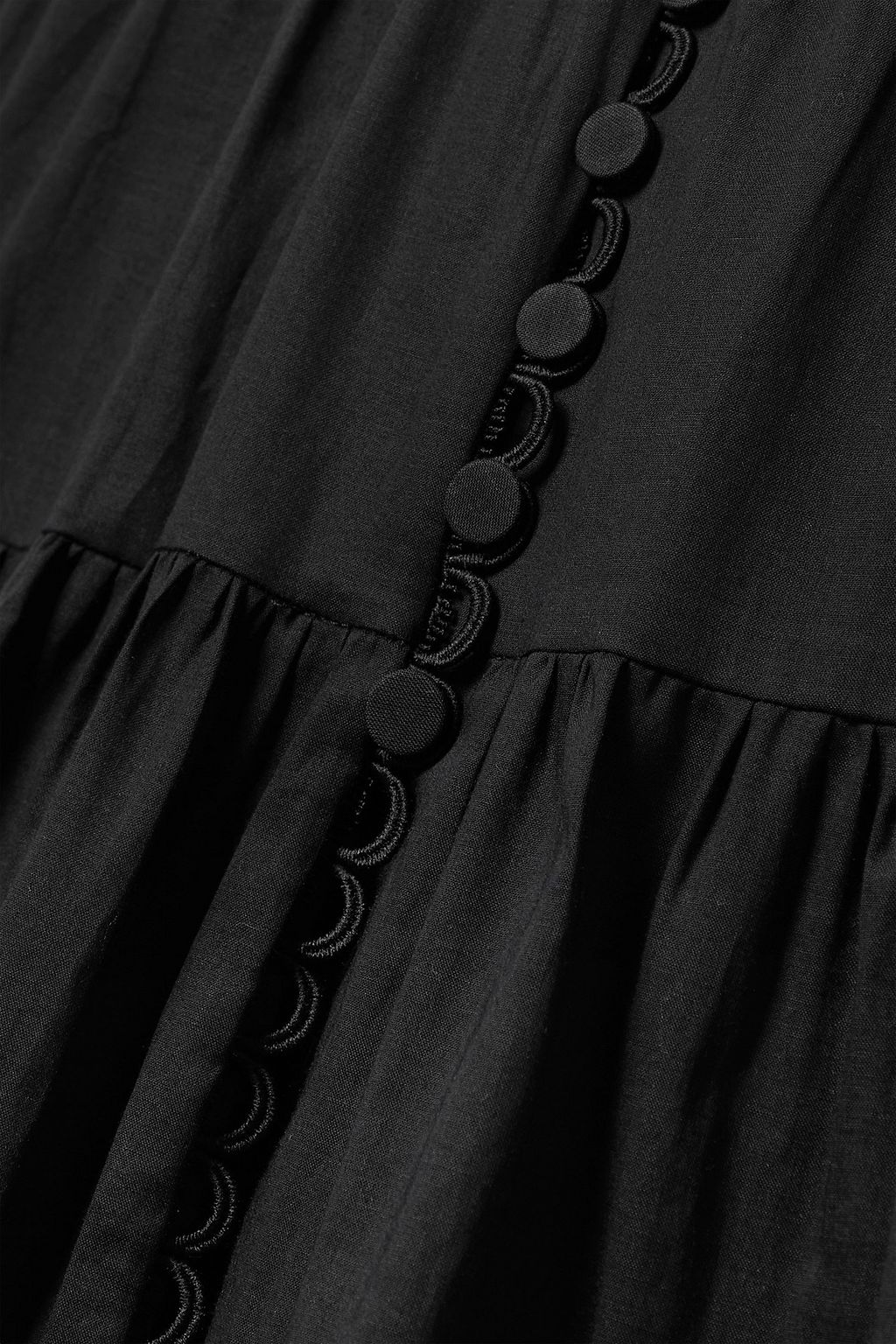 CHARO RUIZ IBIZA Melia tiered cotton-blend maxi dress