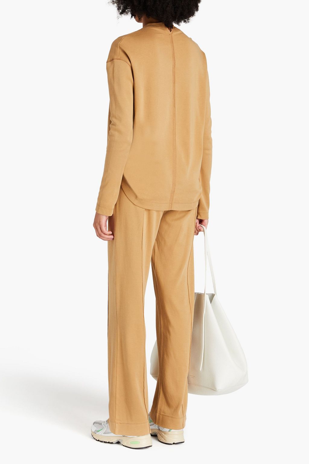 ANOTHER TOMORROW Cotton-jersey top