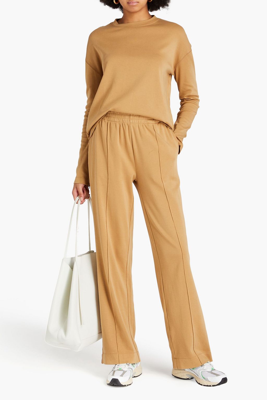 ANOTHER TOMORROW Cotton-jersey top