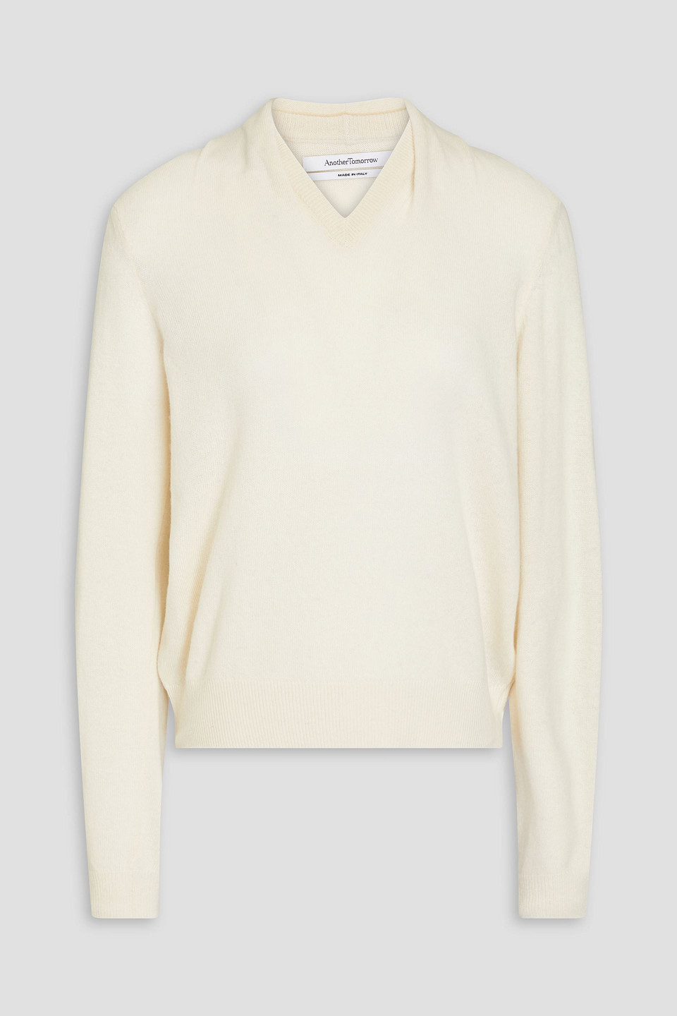 Cashmere and wool-blend sweater