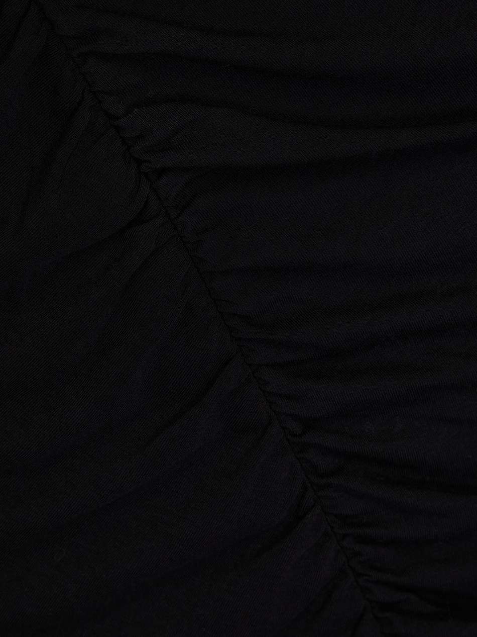 ruched jersey midi dress