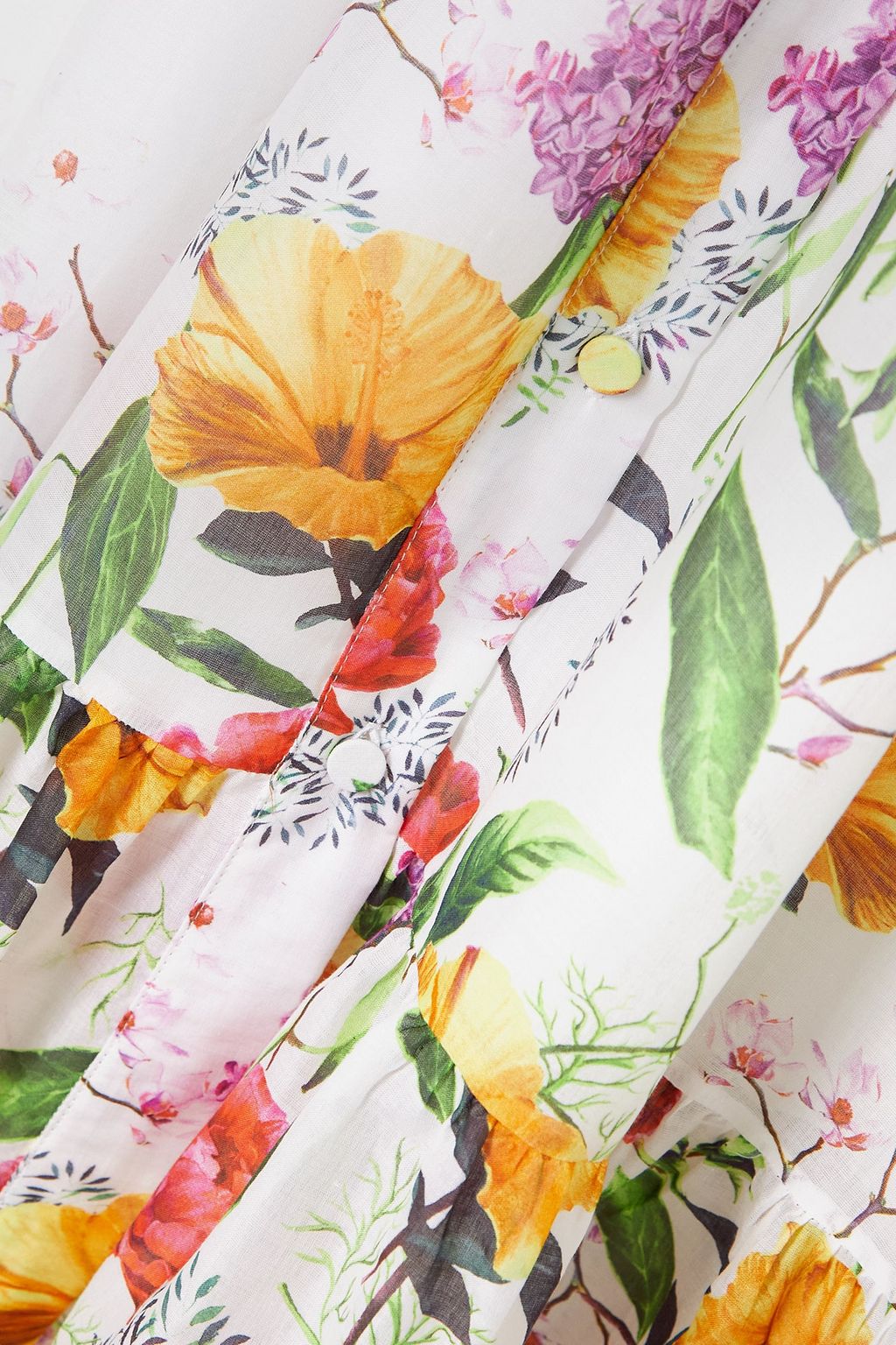 CHARO RUIZ IBIZA Cisa floral-print cotton-blend voile maxi skirt