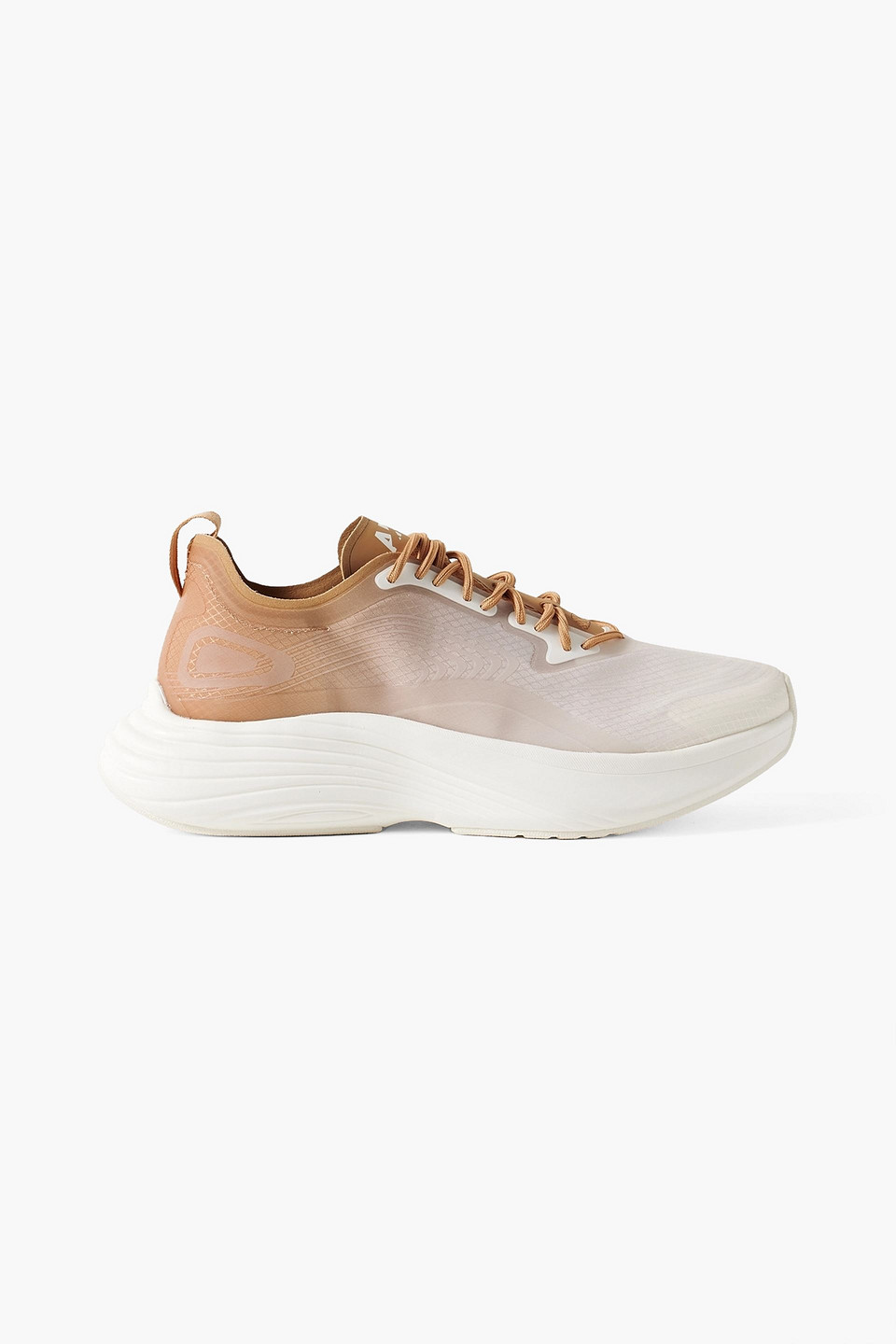 Apl Athletic Propulsion Labs Streamline Rubber-trimmed Ombré Ripstop Trainers In Camel