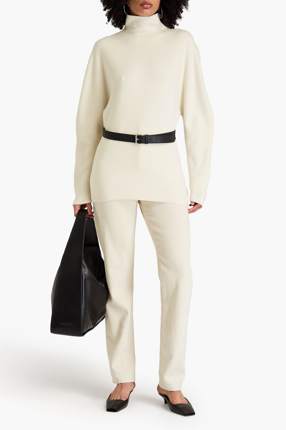 ANOTHER TOMORROW WOOL TURTLENECK SWEATER