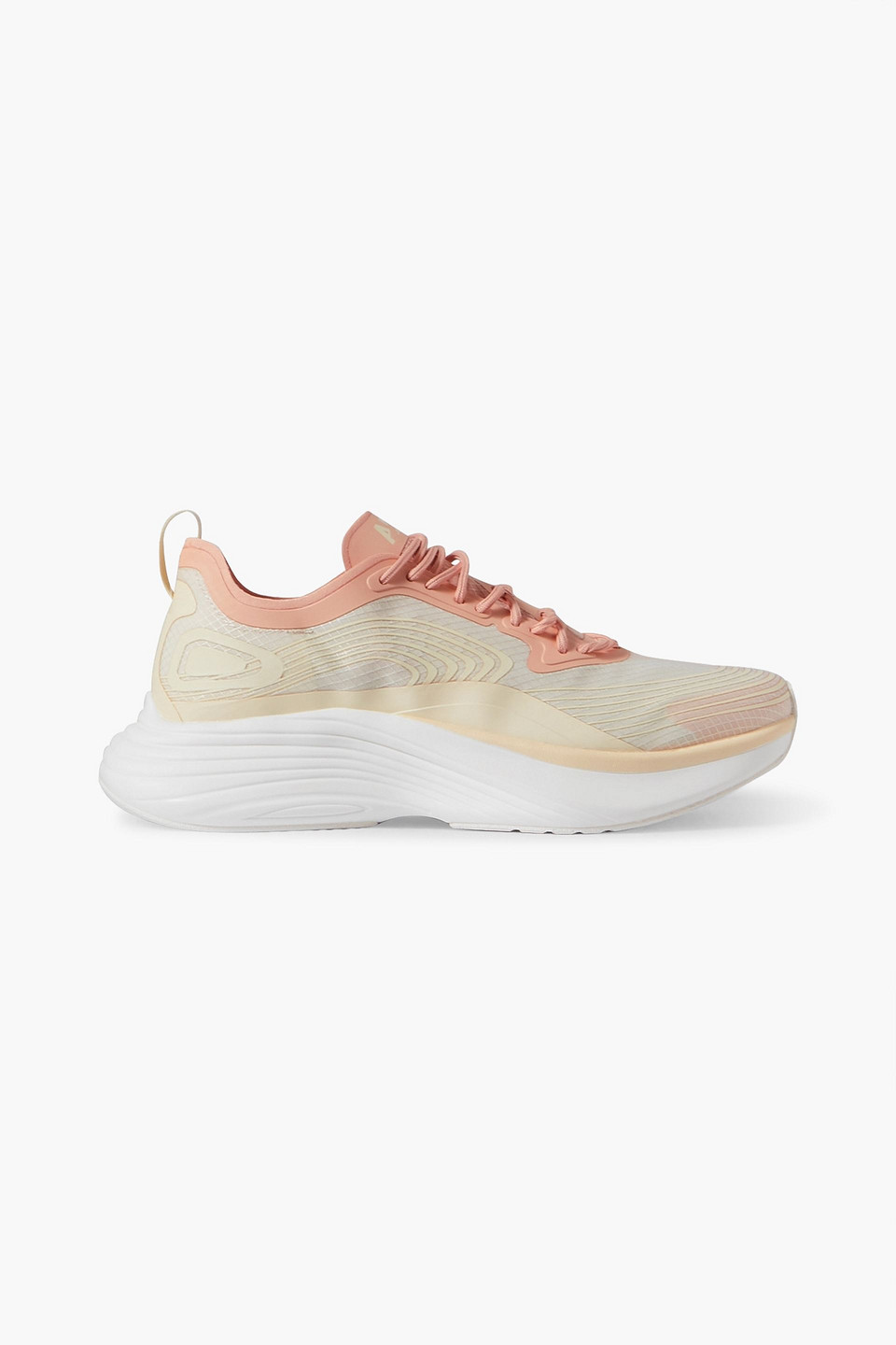 Apl Athletic Propulsion Labs Streamline Rubber-trimmed Ripstop Trainers In Blush