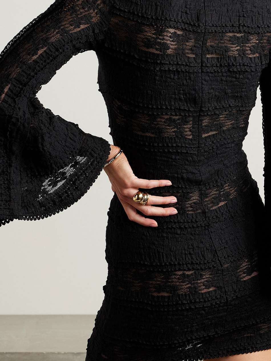 adara open-knit mini dress