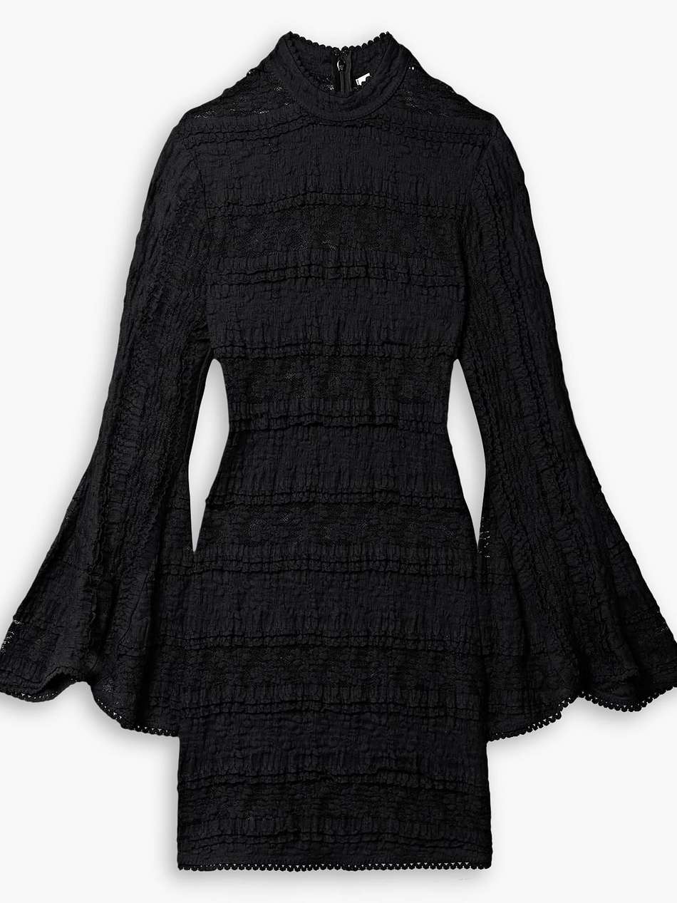 adara open-knit mini dress
