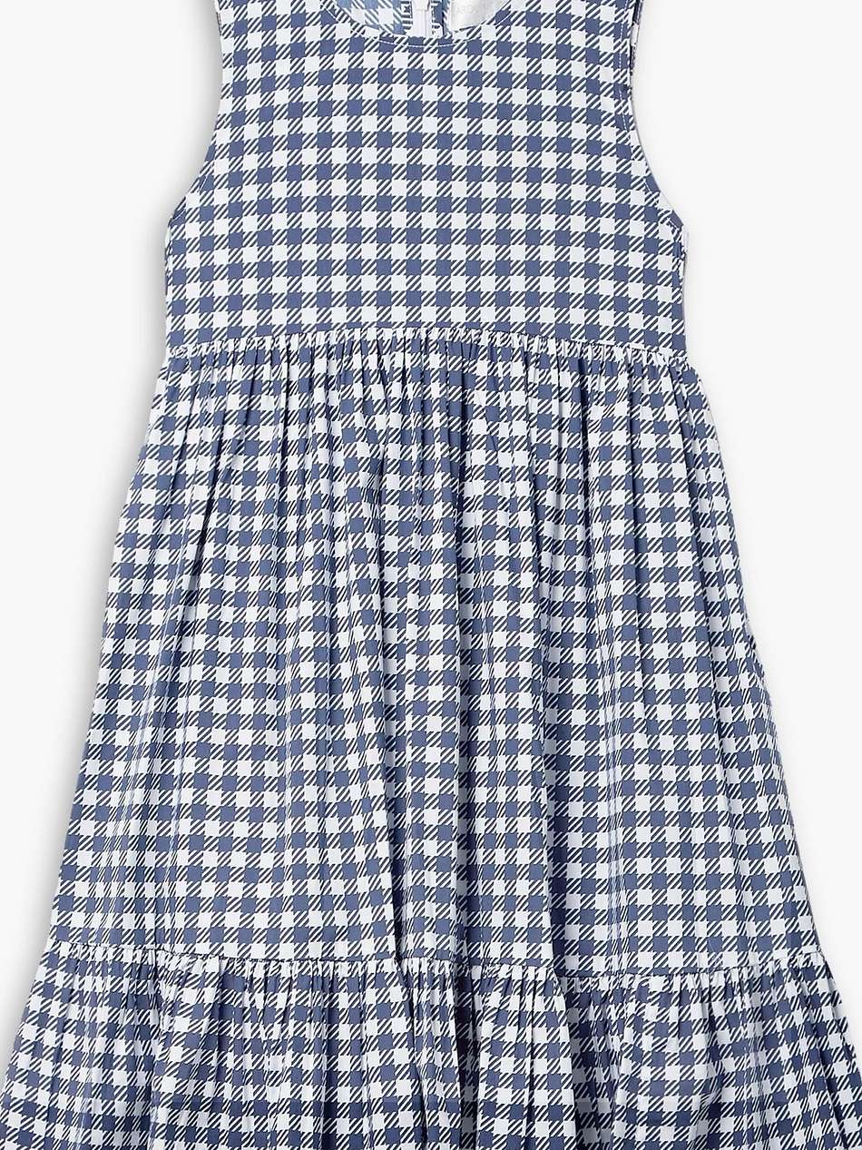 miriam tiered gingham cotton-blend poplin mini dress