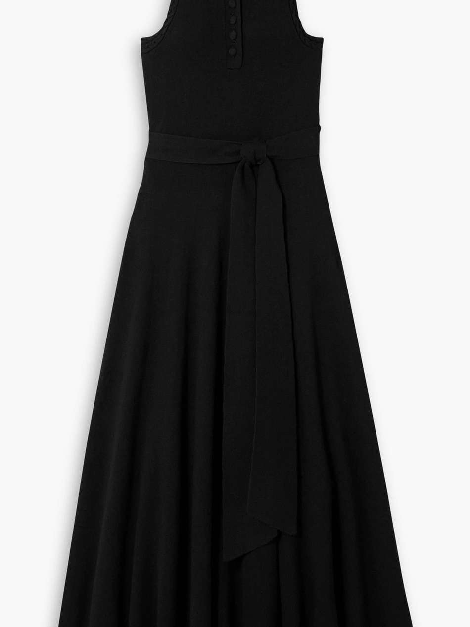 isabel cotton and cashmere-blend midi dress