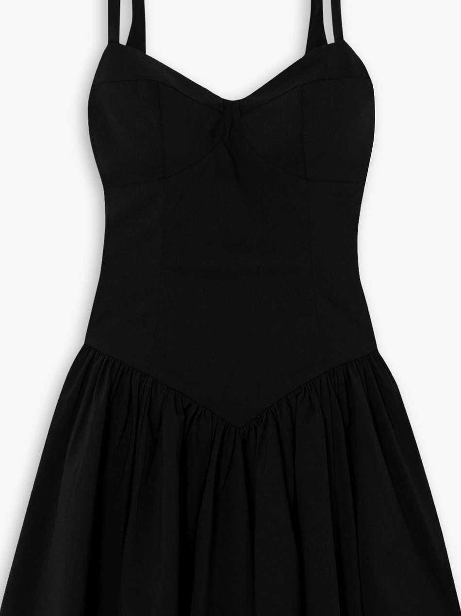 orelia cotton-blend poplin mini dress
