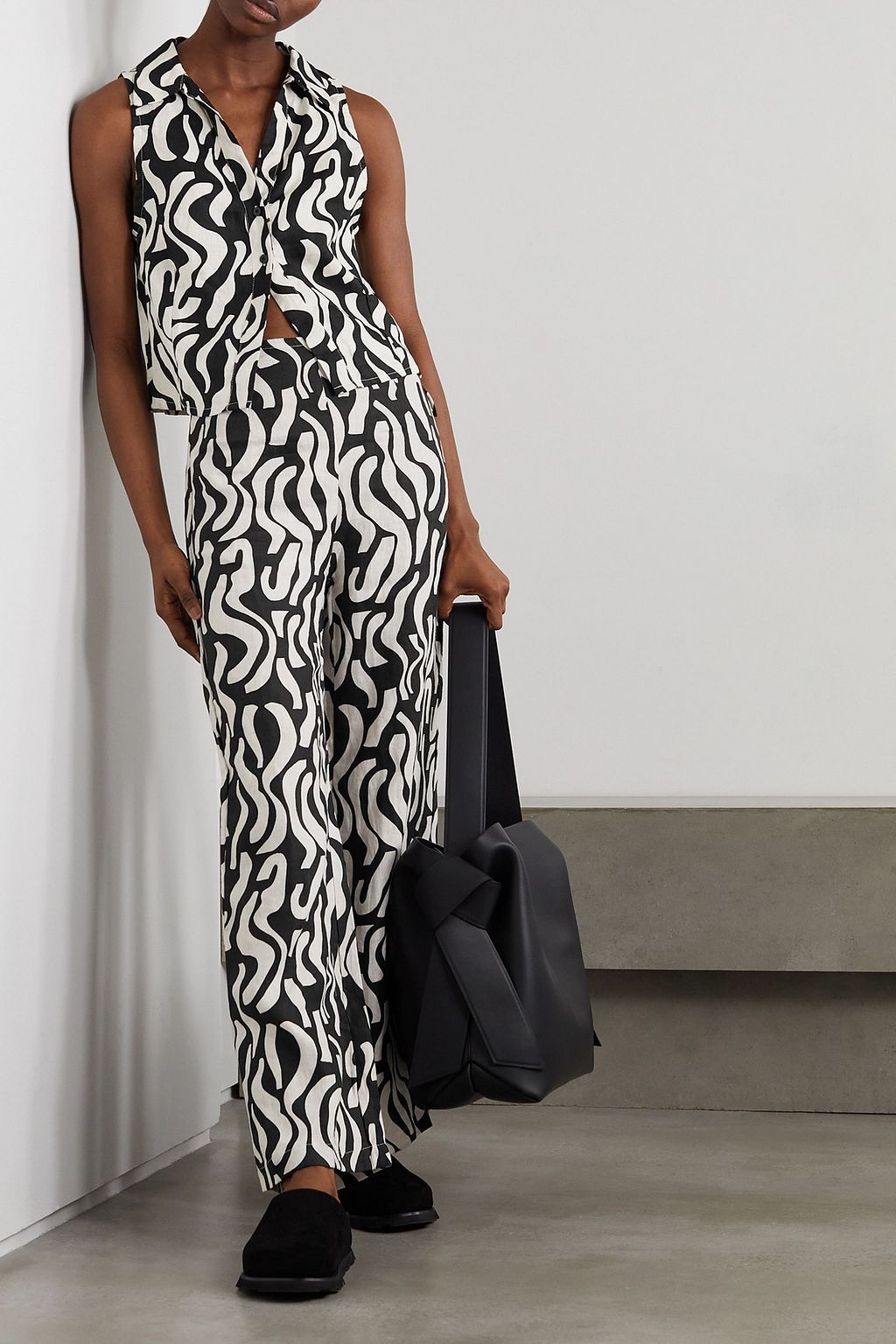 FAITHFULL Thalika printed linen top