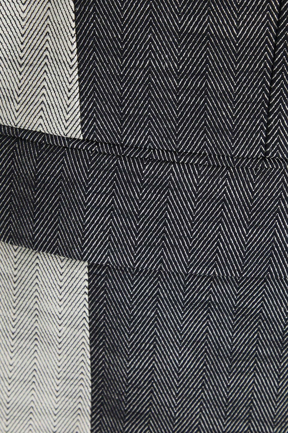 REMAIN BIRGER CHRISTENSEN OVERSIZED TWO-TONE HERRINGBONE COTTON BLAZER