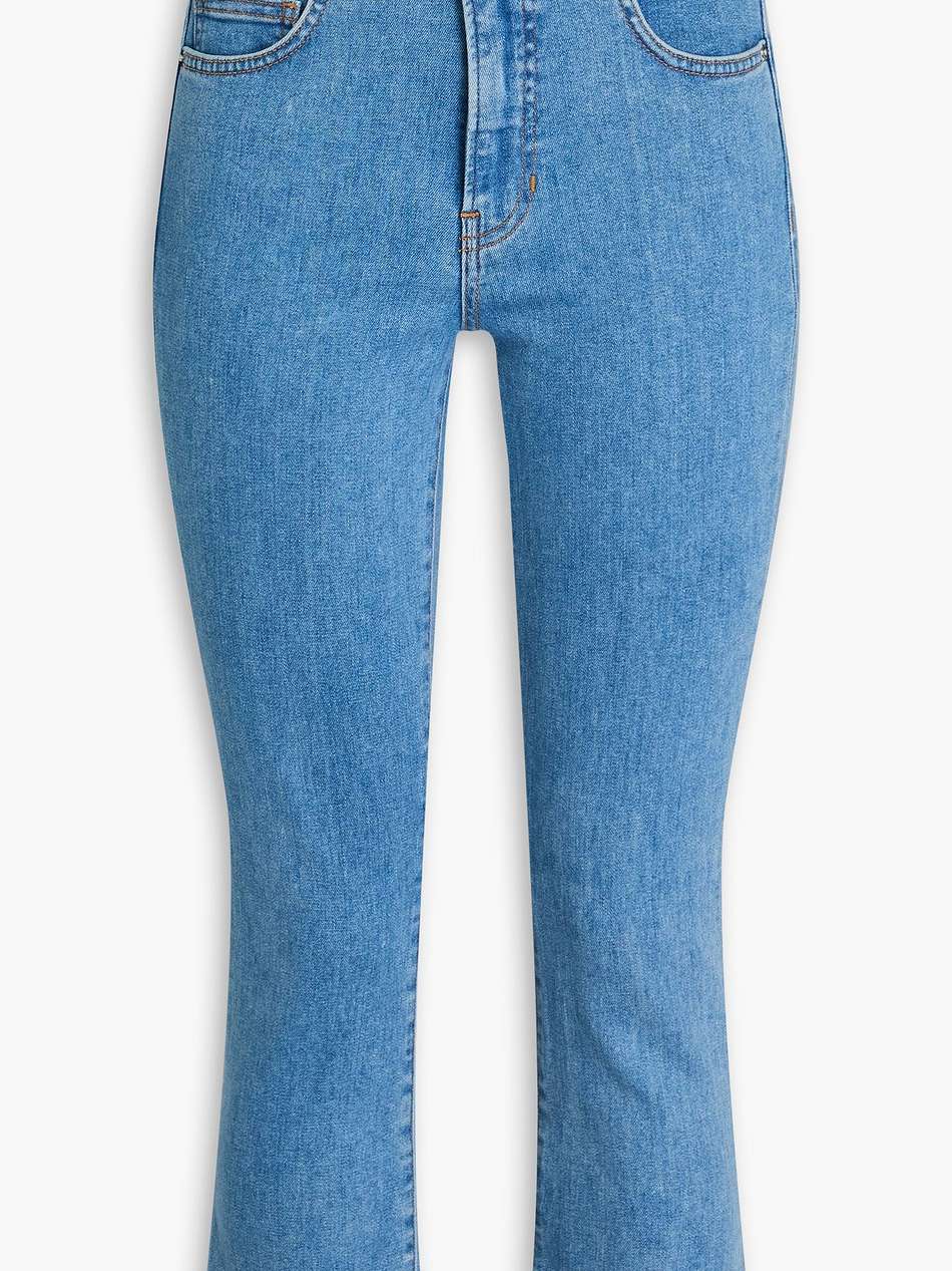 carly high-rise kick-flare jeans