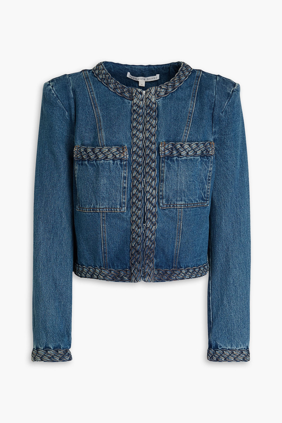 VERONICA BEARD ARROWE CROPPED DENIM JACKET