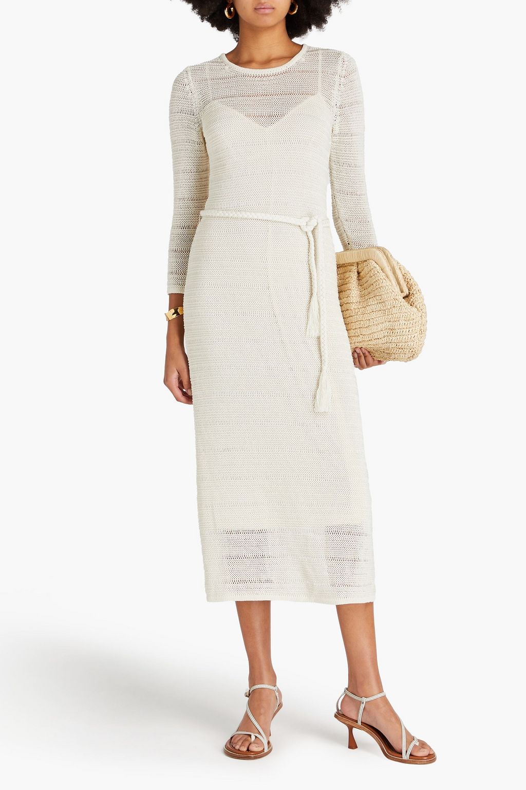 ZIMMERMANN Knitted midi dress