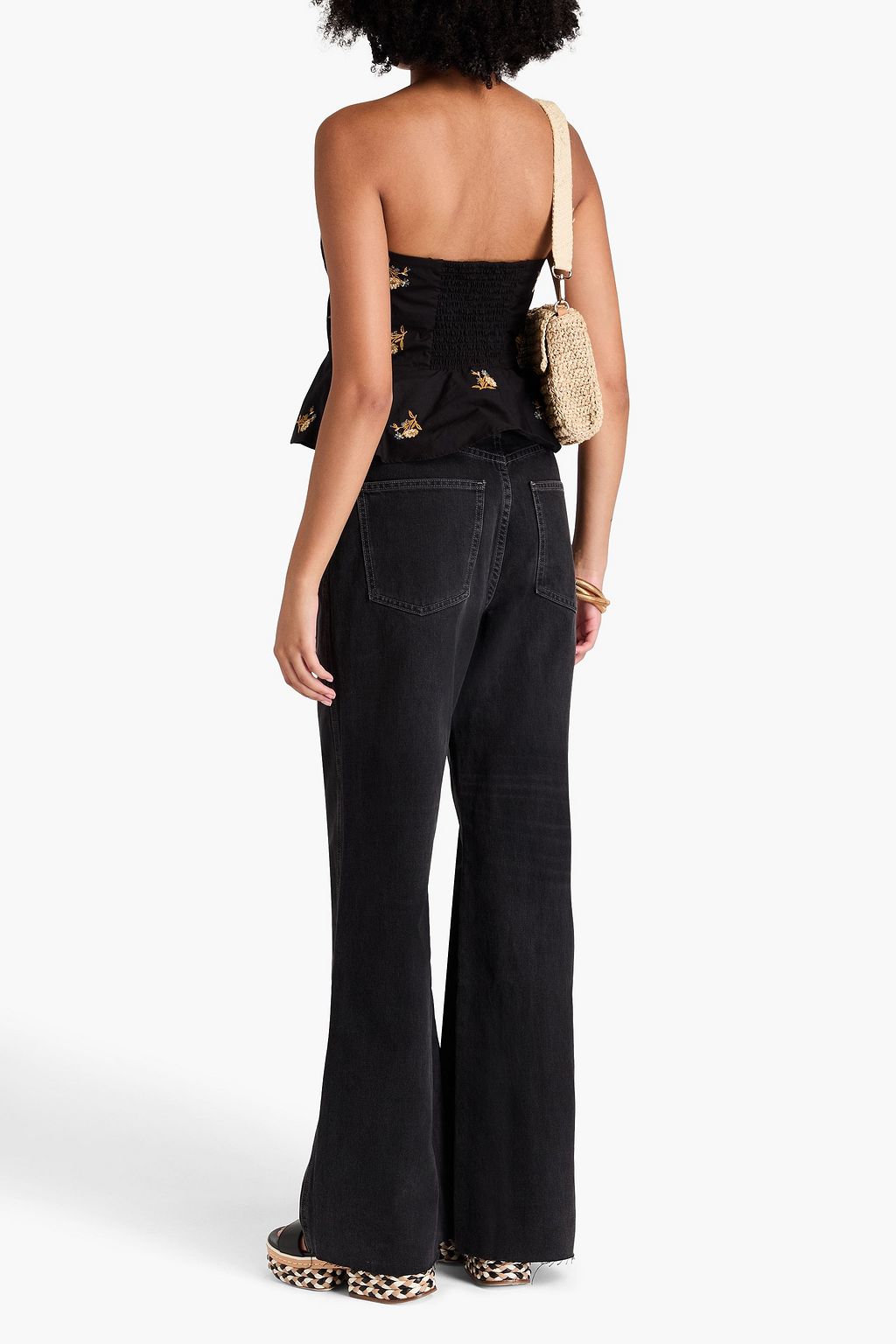 VERONICA BEARD Taylor high-rise wide-leg jeans