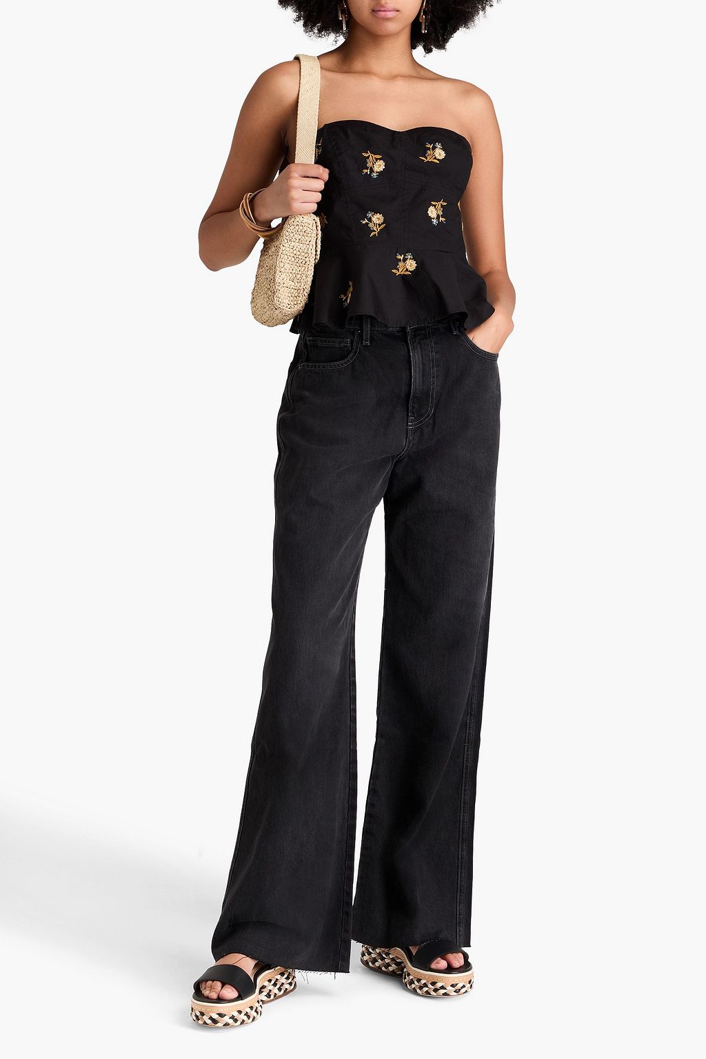 VERONICA BEARD Taylor high-rise wide-leg jeans