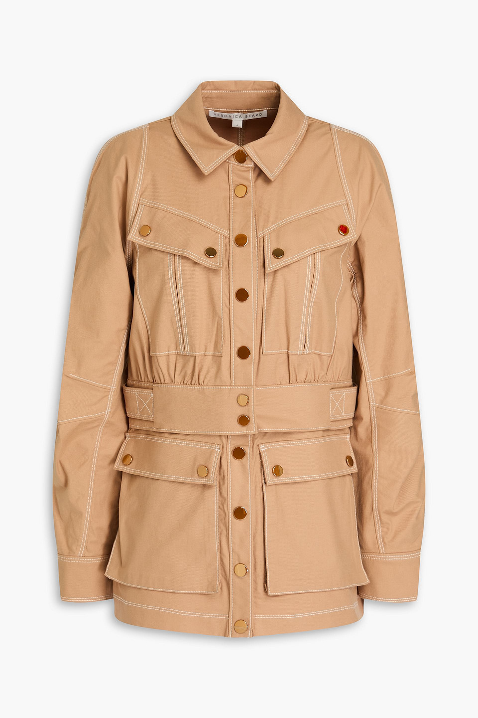 Veronica Beard - Keswick cotton-blend twill jacket - Neutral - US 8