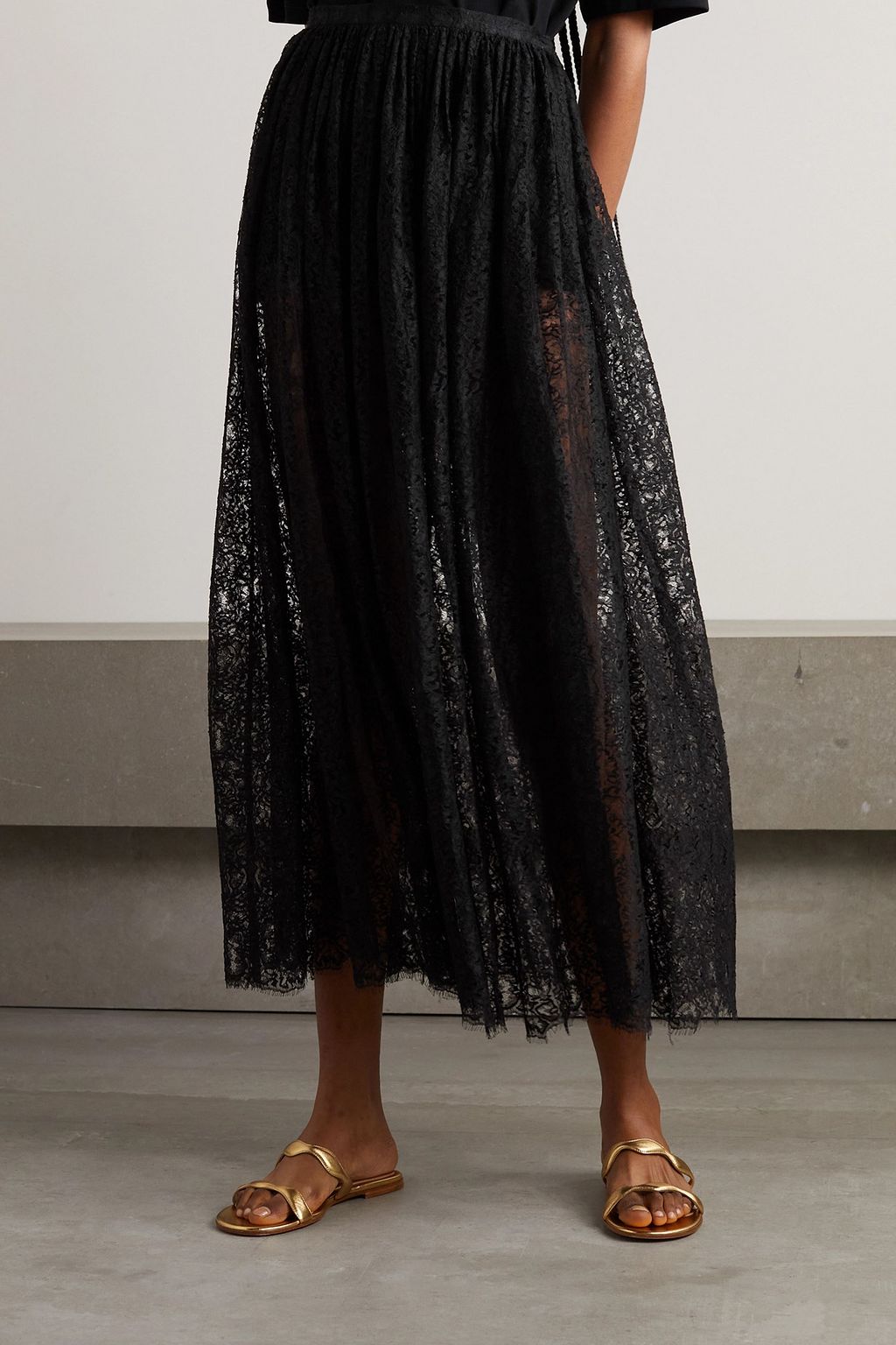 CORTANA Laure lace maxi skirt