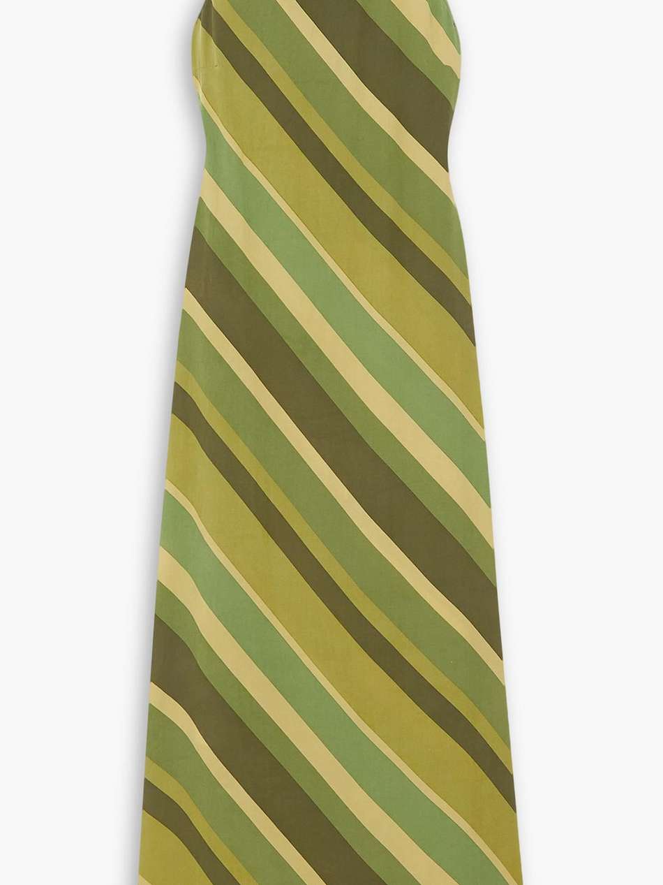 + monikh esposende striped silk-crepe maxi dress