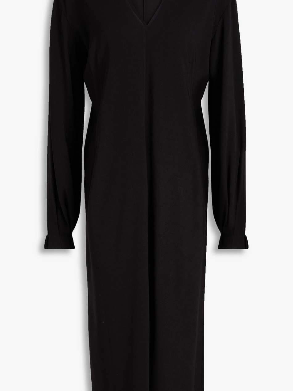 crepe midi dress