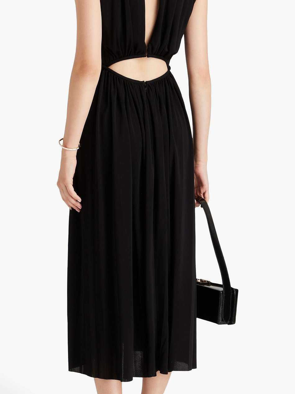 cutout jersey midi dress
