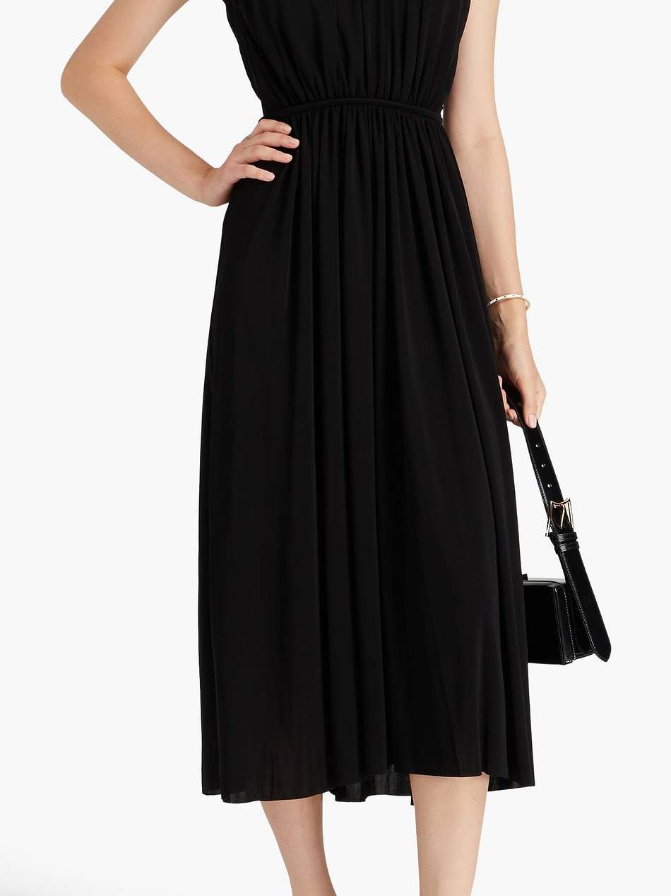 cutout jersey midi dress