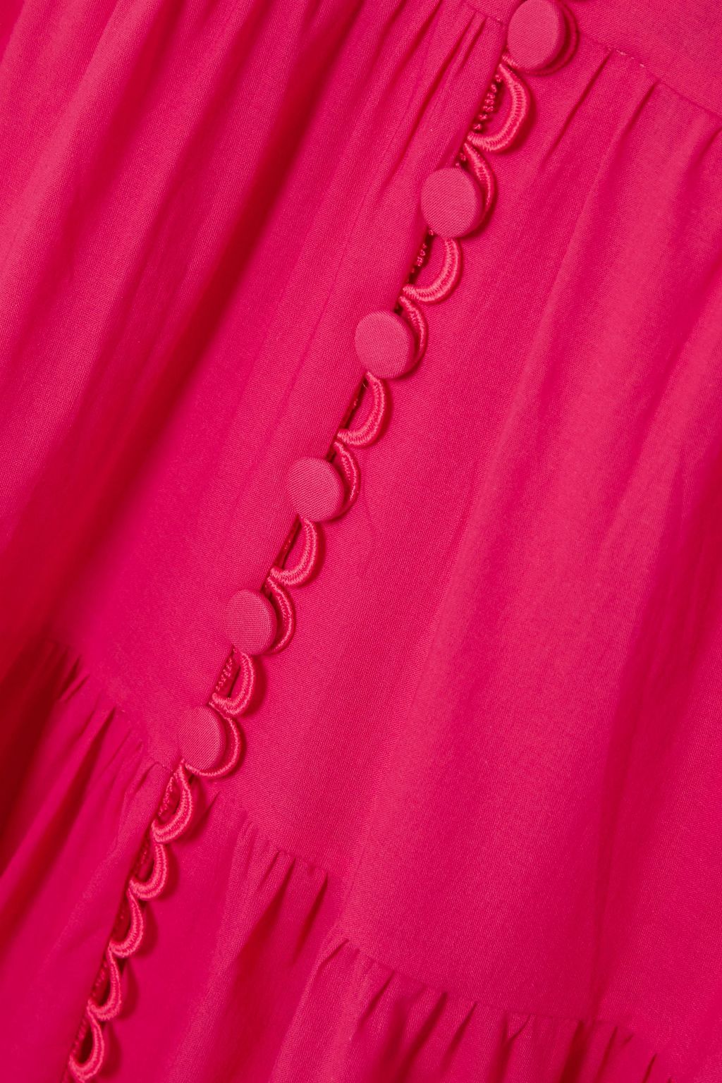 CHARO RUIZ IBIZA Melia tiered cotton-blend maxi dress