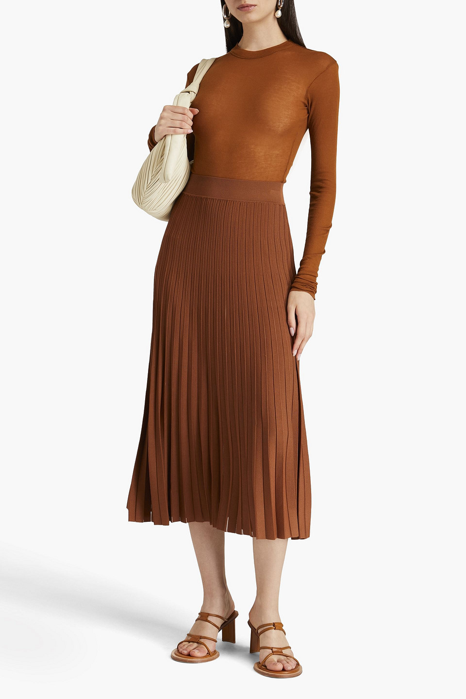 Bite Studios Cotton-jersey Top In Tan