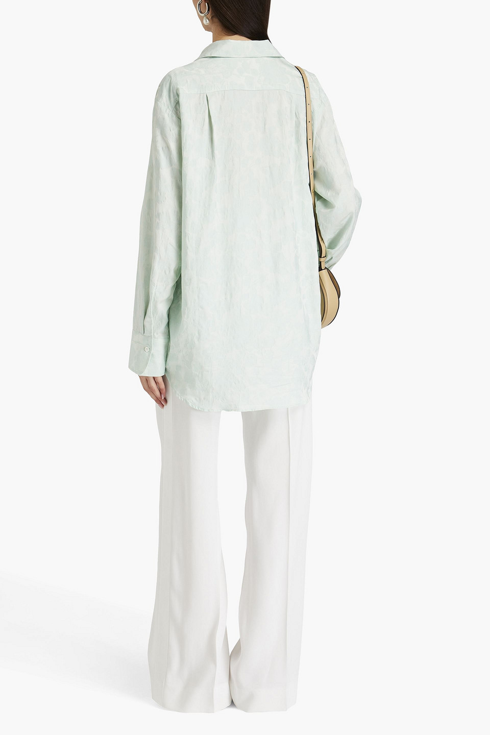 Bite Studios Cotton-blend Jacquard Shirt In Mint