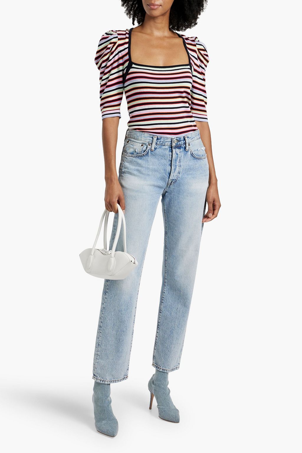 COTTON BY AUTUMN CASHMERE Striped cotton top